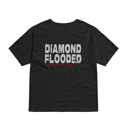 DIAMOND FLOODED CRYSTAL BALL T-SHIRT