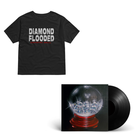 DIAMOND FLOODED CRYSTAL BALL SHIRT + VINYL BUNDLE